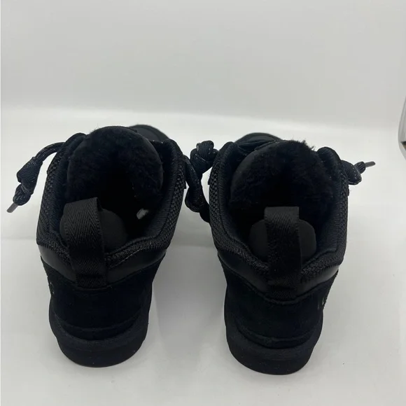 UGG LOWMEL WOMEN'S BOOT/SNEAKER SUEDE BLACK Sz 10 - Picture 7 of 7